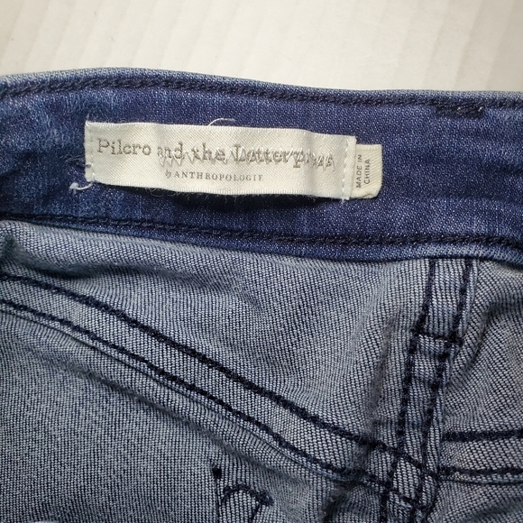 Pilcro and the Letterpress By Anthropologie High Rise Slim Jean Shorts Size 26 - Picture 5 of 8